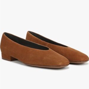Franco Sarto Damona Tan Suede Flats